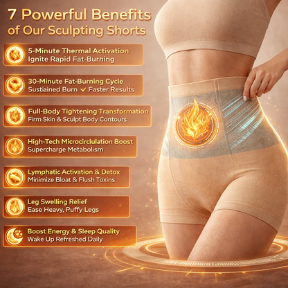 🇺🇸2026 Moringa & Berberine 4In-1 Micro-Particle Sculpting & Fat-Burn Shorts