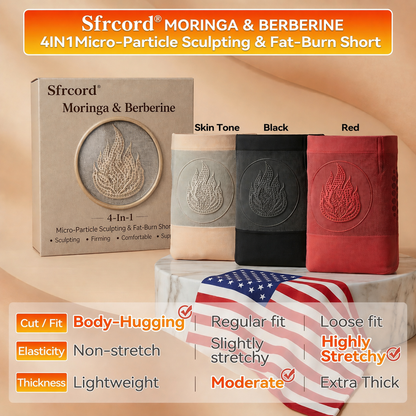 🇺🇸2026 Moringa & Berberine 4In-1 Micro-Particle Sculpting & Fat-Burn Shorts