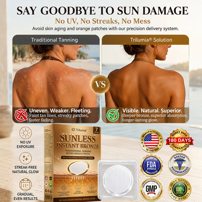 𝑶𝒇𝒇𝒊𝒄𝒊𝒂𝒍 𝑺𝒕𝒐𝒓𝒆 | ☀️ Trilumia® 𝐒𝐮𝐧𝐥𝐞𝐬𝐬 𝐈𝐧𝐬𝐭𝐚𝐧𝐭 𝐁𝐫𝐨𝐧𝐳𝐞 𝐓𝐚𝐧𝐧𝐢𝐧𝐠 𝐌𝐢𝐜𝐫𝐨𝐧𝐞𝐞𝐝𝐥𝐞 𝐏𝐚𝐭𝐜𝐡 🇺🇸 (𝐉𝐮𝐬𝐭 𝐨𝐧𝐜𝐞 𝐚 𝐝𝐚𝐲) 𝐕𝐢𝐬𝐢𝐛𝐥𝐞 𝐁𝐫𝐨𝐧𝐳𝐞 𝐆𝐥𝐨𝐰 𝐢𝐧 𝟕 𝐃𝐚𝐲𝐬 ✅ 𝐍𝐨 𝐔𝐕, 𝐍𝐨 𝐎𝐫𝐚𝐧𝐠𝐞, 𝐍𝐨 𝐒𝐭𝐫𝐞𝐚𝐤𝐬, 𝐍𝐨 𝐃𝐇𝐀, 𝐍𝐨 𝐌𝐞𝐬𝐬.