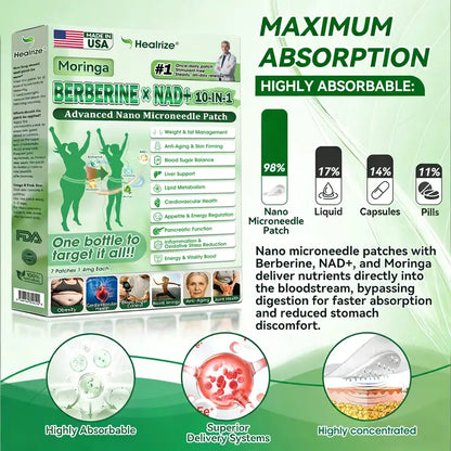 𝐎𝐟𝐟𝐢𝐜𝐢𝐚𝐥 𝐔𝐒 𝐒𝐭𝐨𝐫𝐞 | 🇺🇸𝐇𝐞𝐚𝐥𝐫𝐢𝐳𝐞® Moringa · Berberine × NAD+ 🩺𝟏𝟎-𝐢𝐧-𝟏 𝐀𝐝𝐯𝐚𝐧𝐜𝐞𝐝 𝐍𝐚𝐧𝐨 𝐌𝐢𝐜𝐫𝐨𝐧𝐞𝐞𝐝𝐥𝐞 𝐏𝐚𝐭𝐜𝐡 — 𝐎𝐧𝐜𝐞 𝐃𝐚𝐢𝐥𝐲, 𝐕𝐢𝐬𝐢𝐛𝐥𝐞 𝐑𝐞𝐬𝐮𝐥𝐭𝐬 𝐢𝐧 𝟕 𝐃𝐚𝐲𝐬 🧑‍⚕️