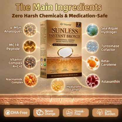 𝑶𝒇𝒇𝒊𝒄𝒊𝒂𝒍 𝑺𝒕𝒐𝒓𝒆 | ☀️ Trilumia® 𝐒𝐮𝐧𝐥𝐞𝐬𝐬 𝐈𝐧𝐬𝐭𝐚𝐧𝐭 𝐁𝐫𝐨𝐧𝐳𝐞 𝐓𝐚𝐧𝐧𝐢𝐧𝐠 𝐌𝐢𝐜𝐫𝐨𝐧𝐞𝐞𝐝𝐥𝐞 𝐏𝐚𝐭𝐜𝐡 🇺🇸 (𝐉𝐮𝐬𝐭 𝐨𝐧𝐜𝐞 𝐚 𝐝𝐚𝐲) 𝐕𝐢𝐬𝐢𝐛𝐥𝐞 𝐁𝐫𝐨𝐧𝐳𝐞 𝐆𝐥𝐨𝐰 𝐢𝐧 𝟕 𝐃𝐚𝐲𝐬 ✅ 𝐍𝐨 𝐔𝐕, 𝐍𝐨 𝐎𝐫𝐚𝐧𝐠𝐞, 𝐍𝐨 𝐒𝐭𝐫𝐞𝐚𝐤𝐬, 𝐍𝐨 𝐃𝐇𝐀, 𝐍𝐨 𝐌𝐞𝐬𝐬.